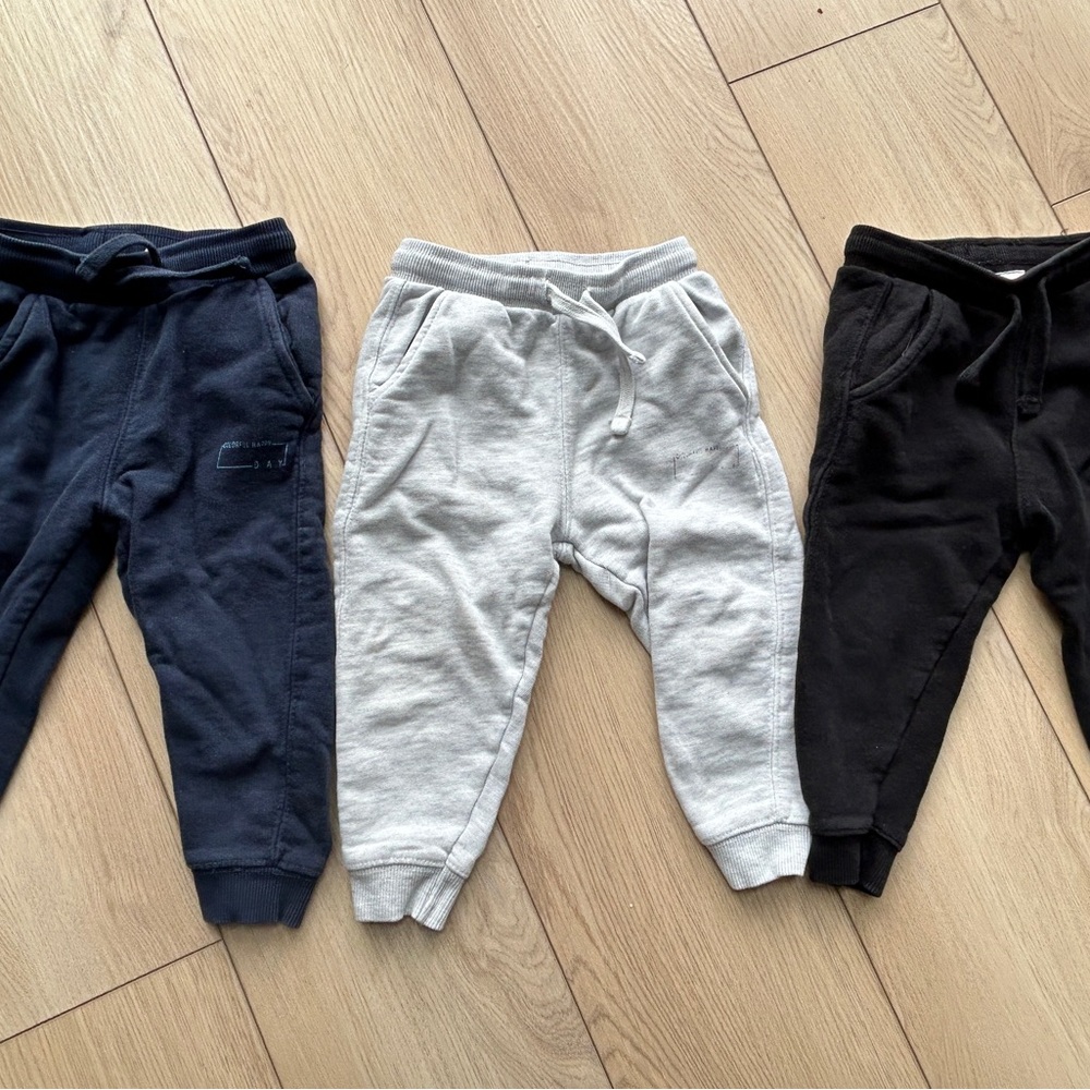 Zara Kids Jogger Pants Set - Black, Gray, and Navy